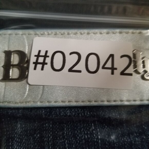 Boot Daddy Jeans Womens 10 Petite Blue Bootcut Stretch Denim *Altered* - Picture 16 of 16